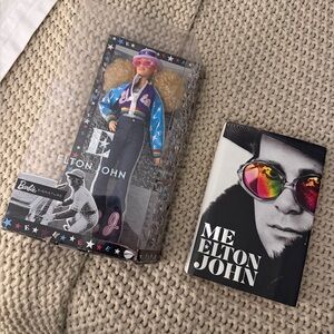 Barbie x Elton John Collector Doll and book